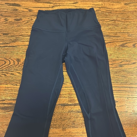 Lululemon Navy Align High Rise Mini Flare Pant Short - Picture 9 of 13